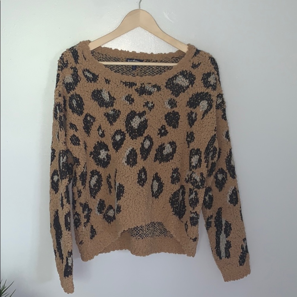 Cheetah print sweater